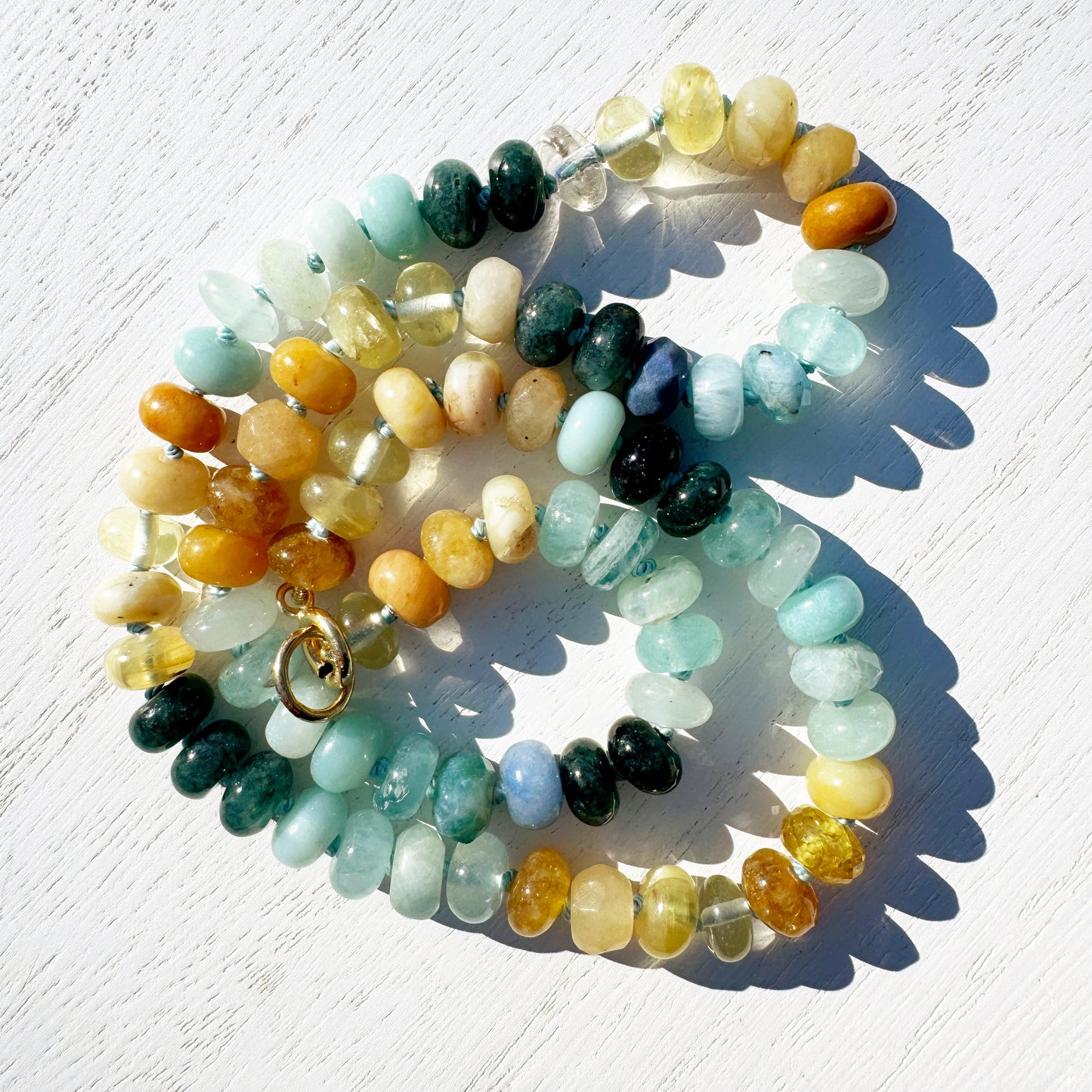 19" Sunny Sea Beaded Necklace