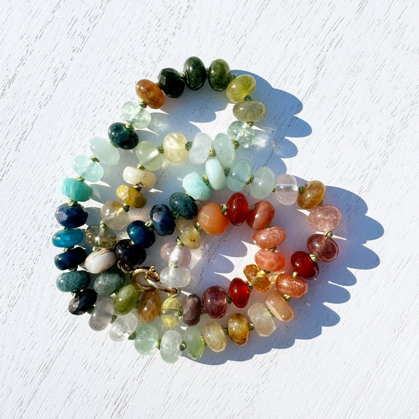 17" Riverbank Gemstone Beaded Necklace