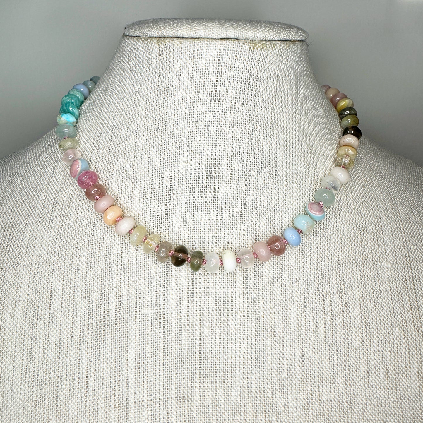 16.5" Desert Dawn Gemstone Beaded Necklace