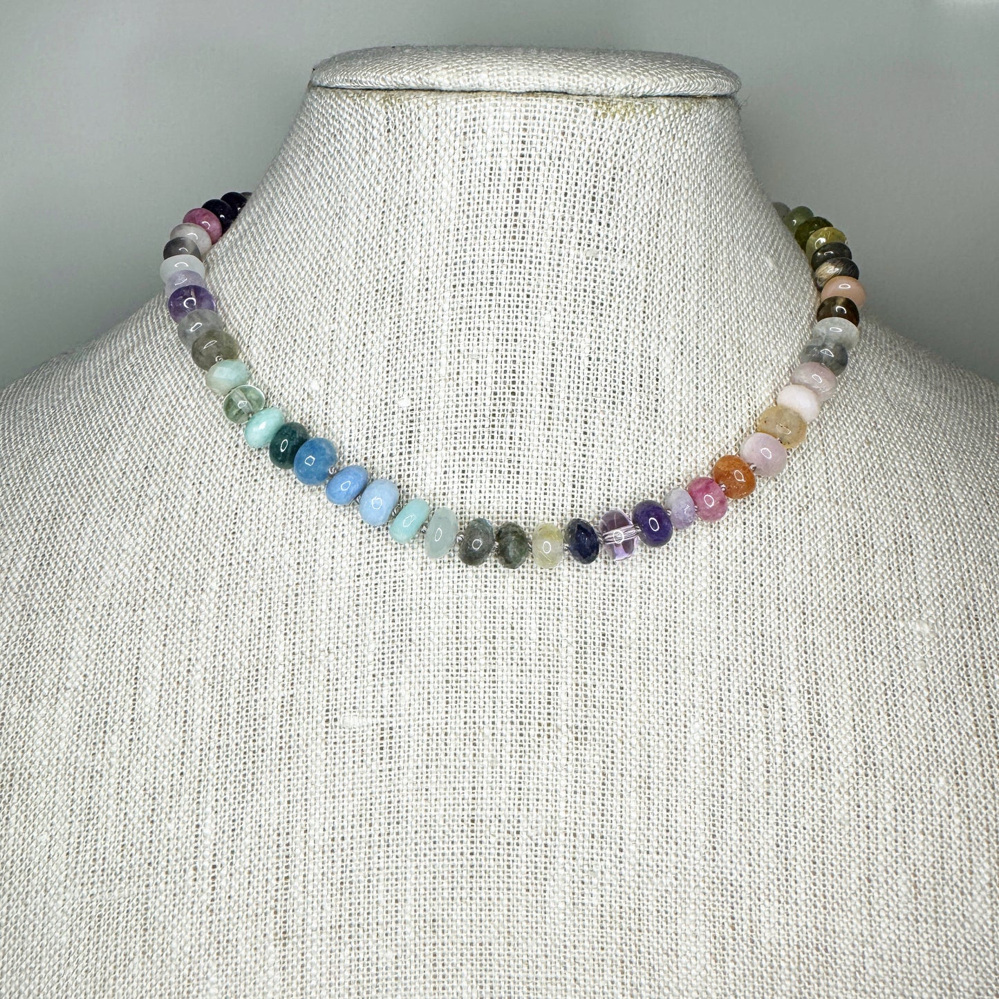 15.5" Secret Garden Gemstone Beaded Necklace