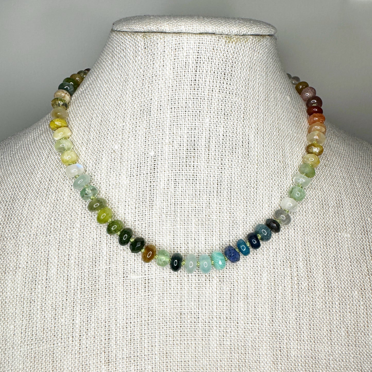 17" Riverbank Gemstone Beaded Necklace