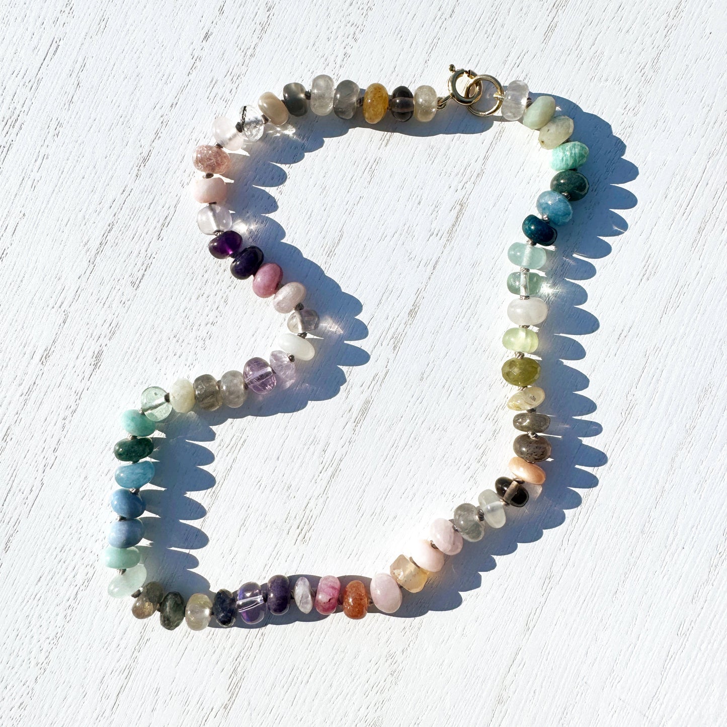 15.5" Secret Garden Gemstone Beaded Necklace