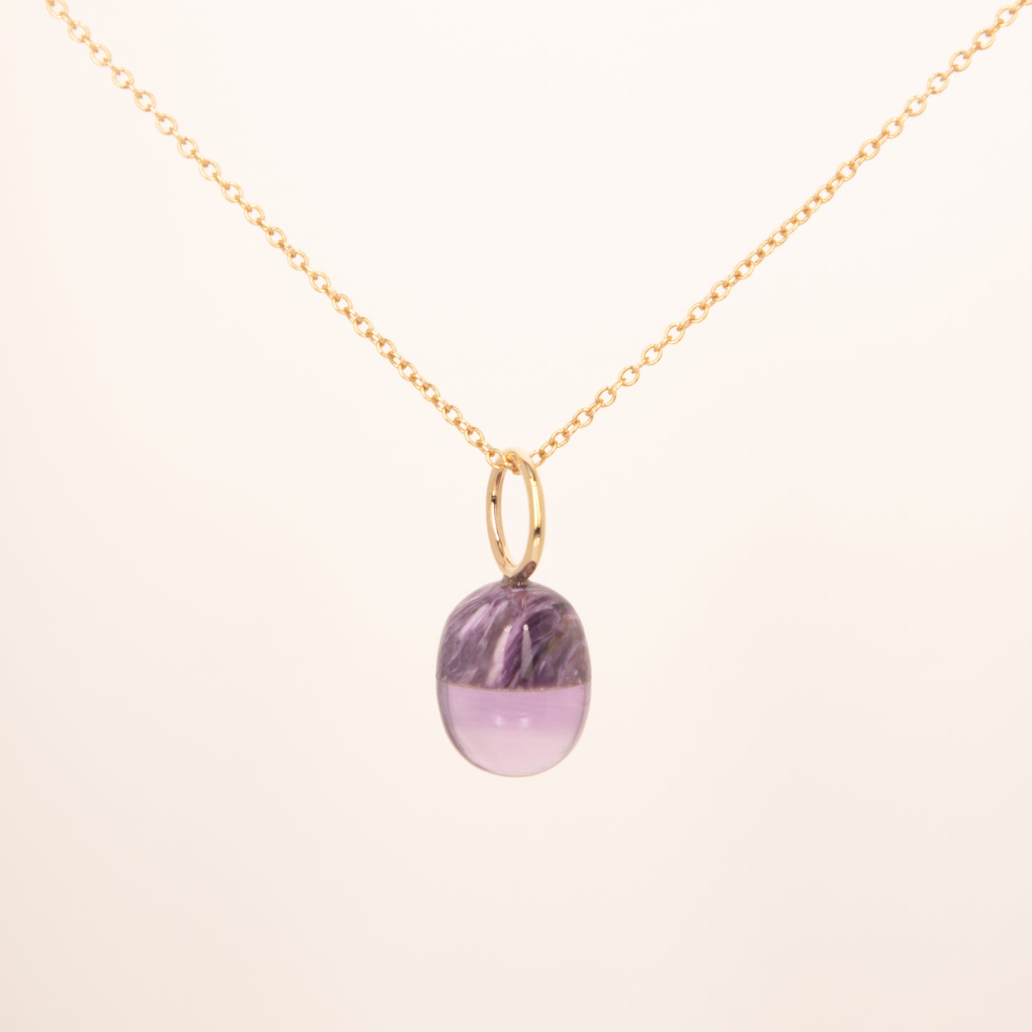 Purple Emperor Gemstone Drop Charm