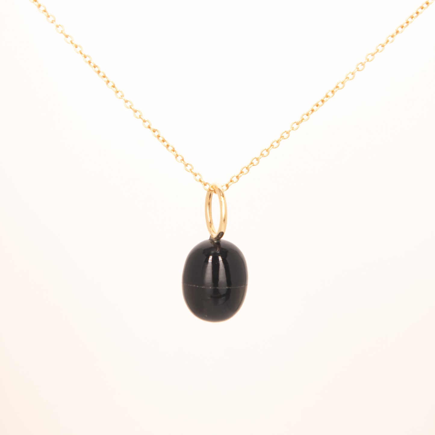 Black Swan Gemstone Drop Charm