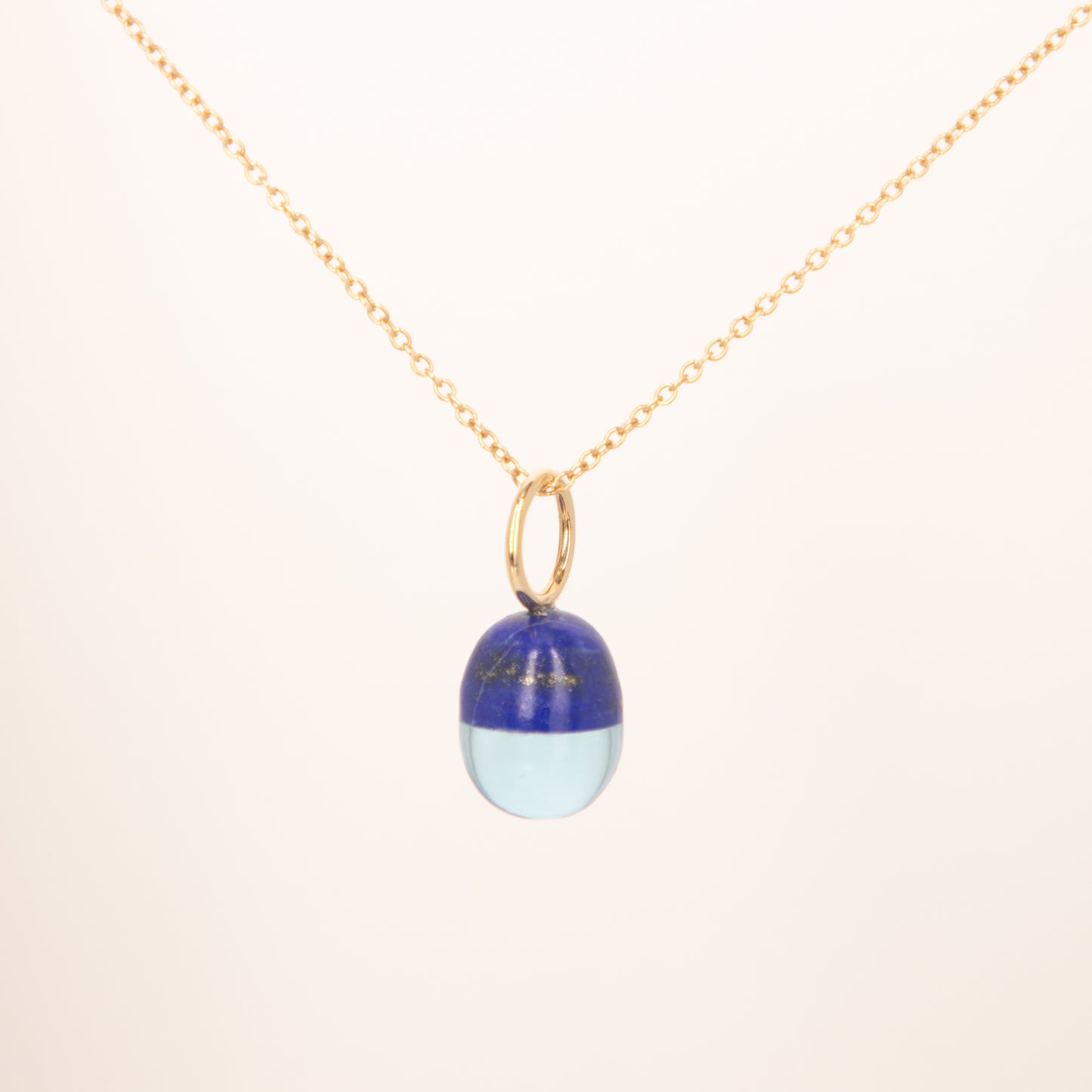 Blue Sky Gemstone Drop Charm