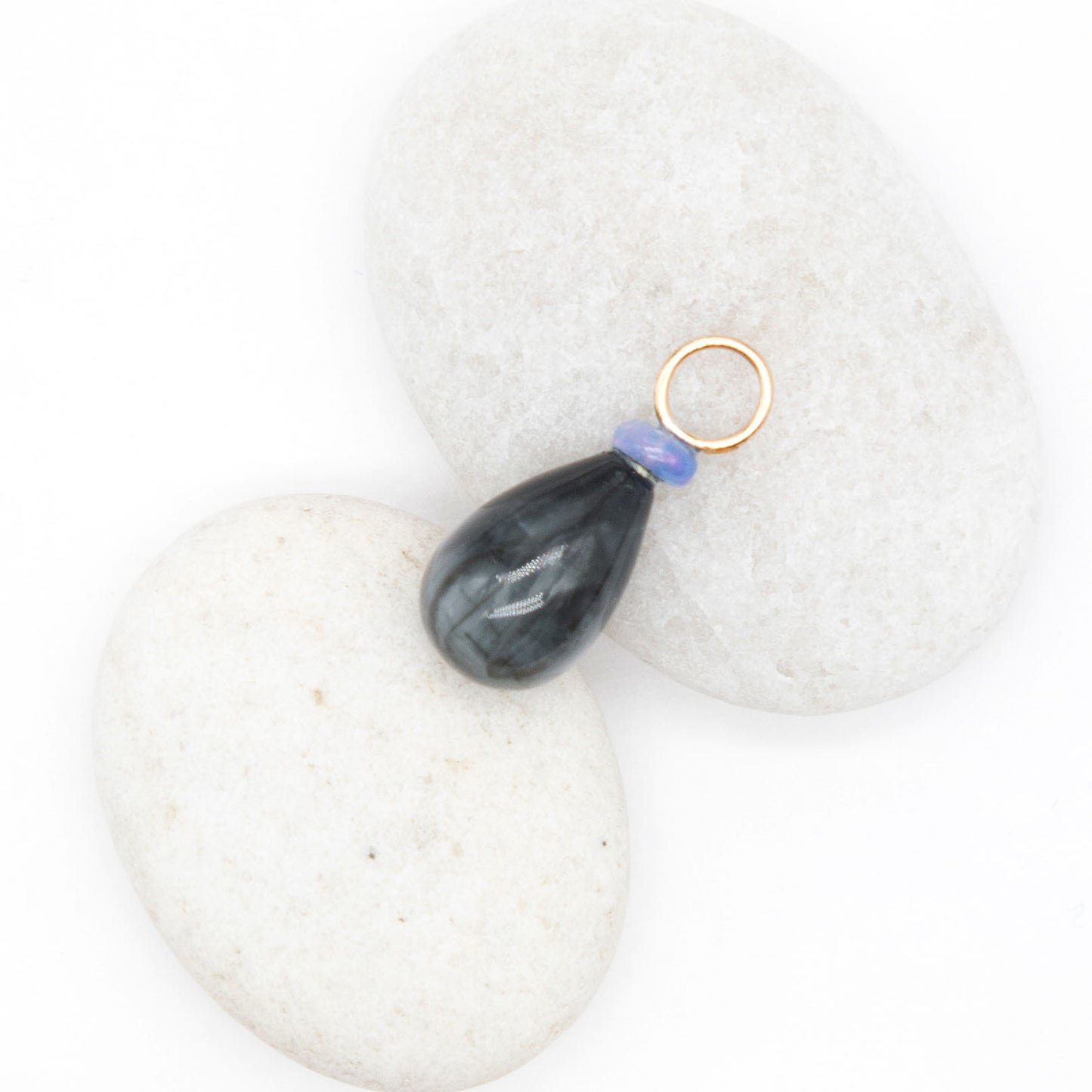 Toad Eye and Opal Gemstone Charm