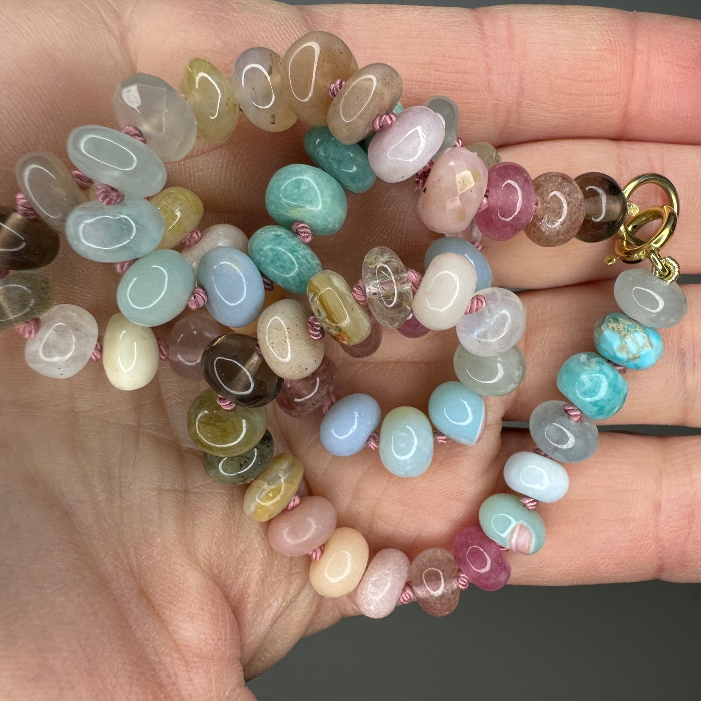 16.5" Desert Dawn Gemstone Beaded Necklace