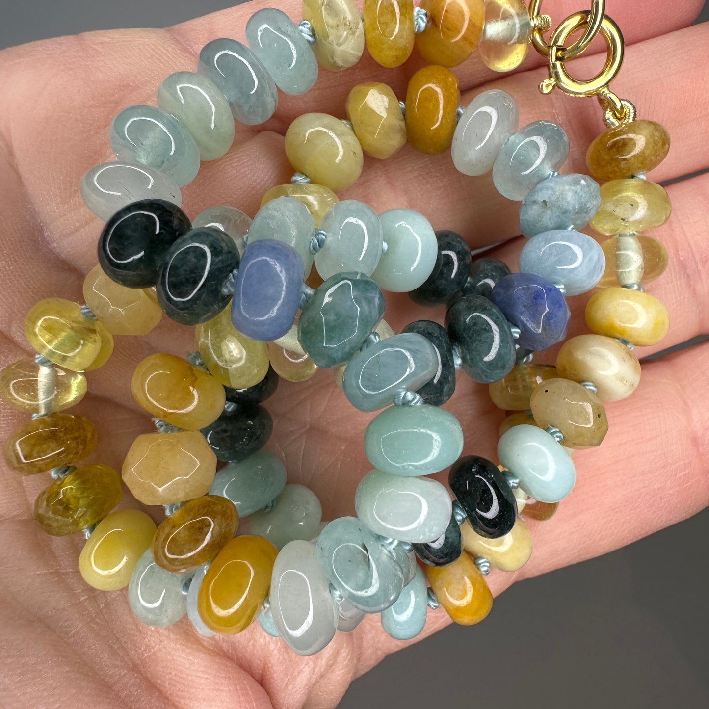 19" Sunny Sea Beaded Necklace