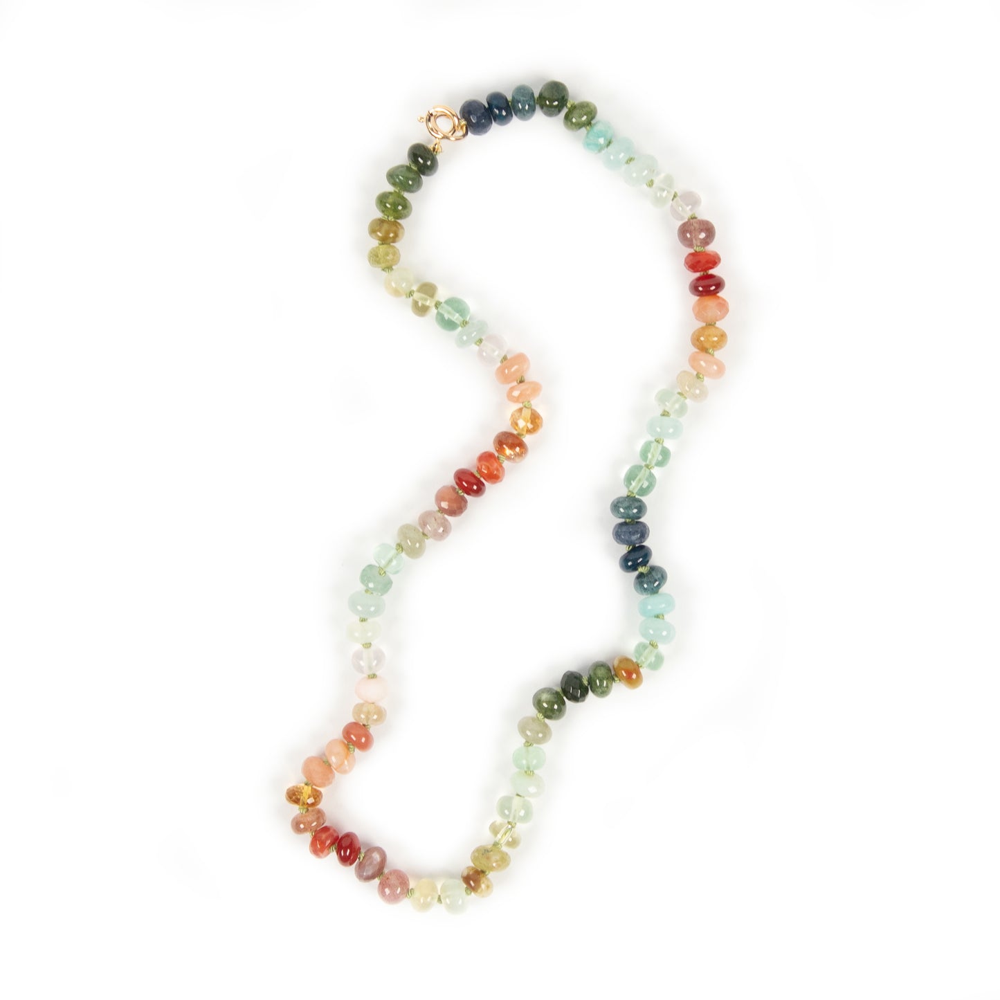 19 inch Riverbank Gemstone Beaded Necklace