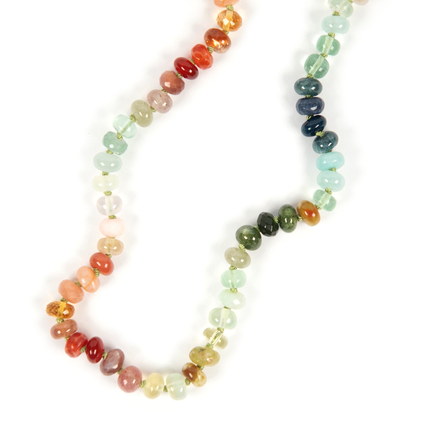 19 inch Riverbank Gemstone Beaded Necklace