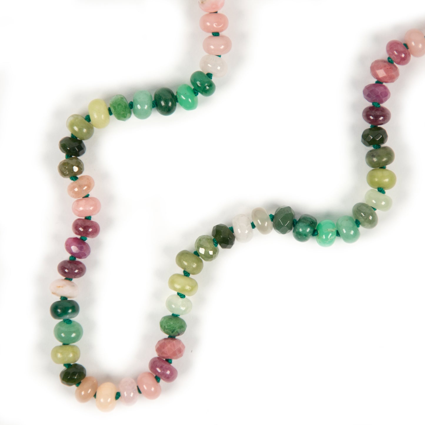 19 inch Summer Field Gemstone Beaded Necklace