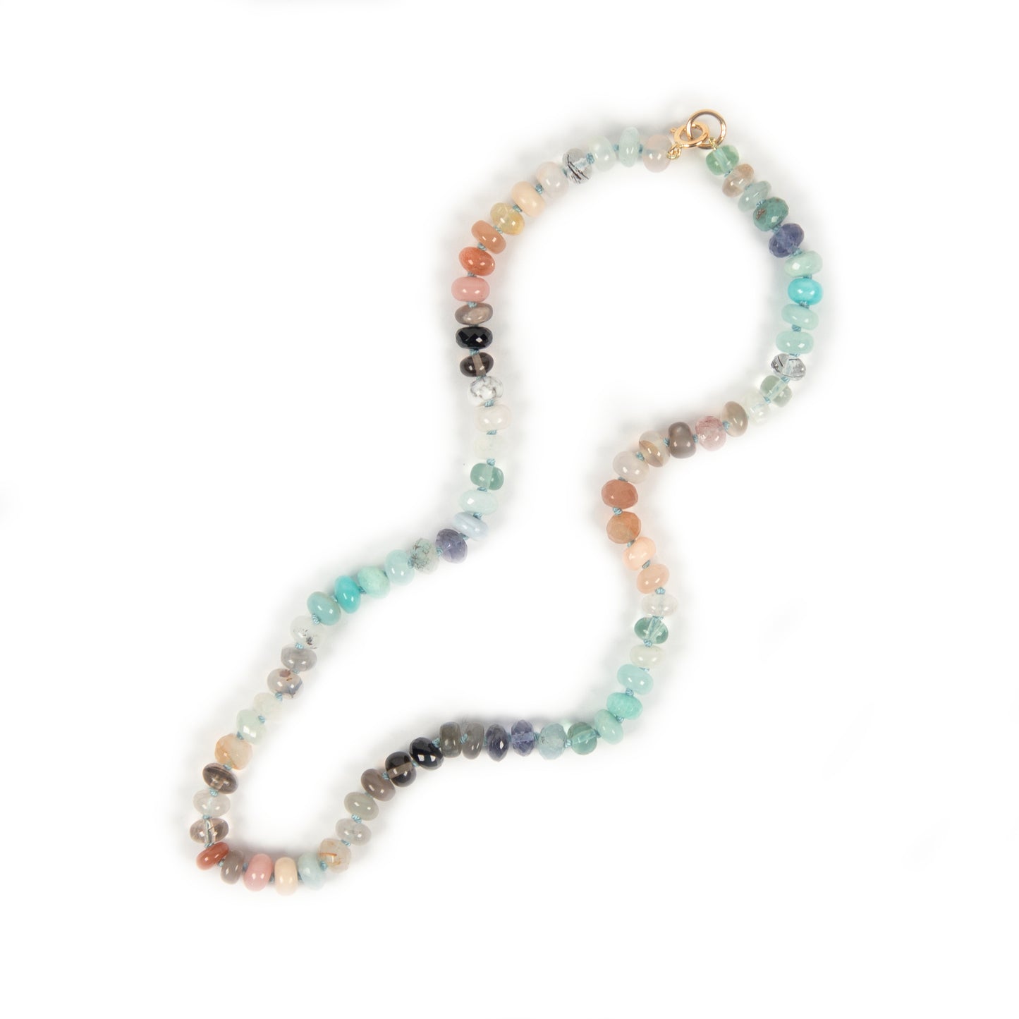 19 inch Surfside Gemstone Beaded Necklace