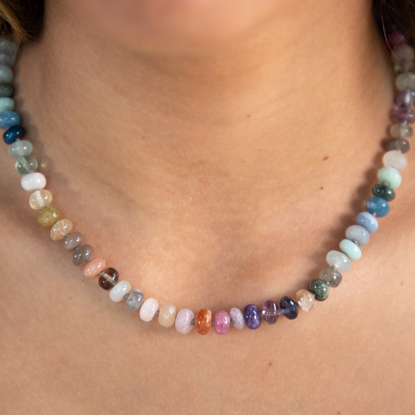 19 inch Secret Garden Gemstone Beaded Necklace