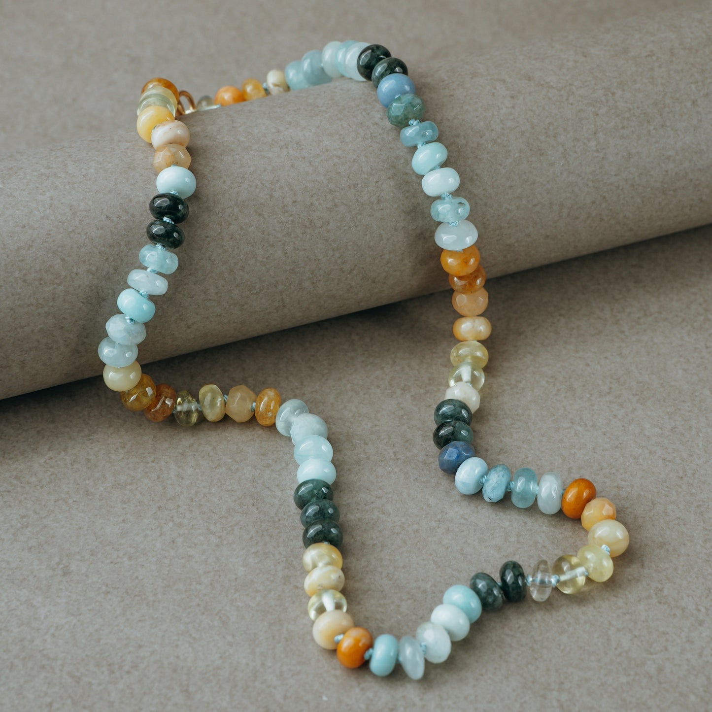 19" Sunny Sea Beaded Necklace