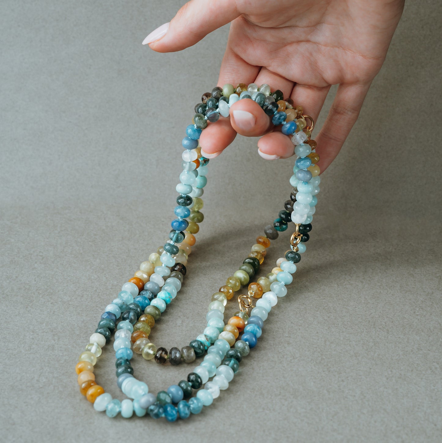 19" Sunny Sea Beaded Necklace