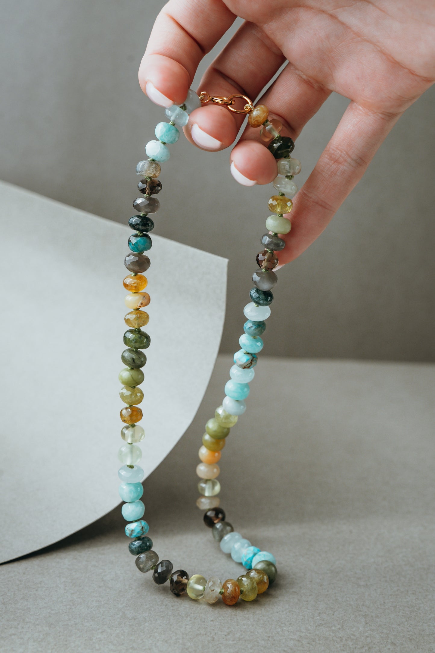 19" Sunny Sea Beaded Necklace