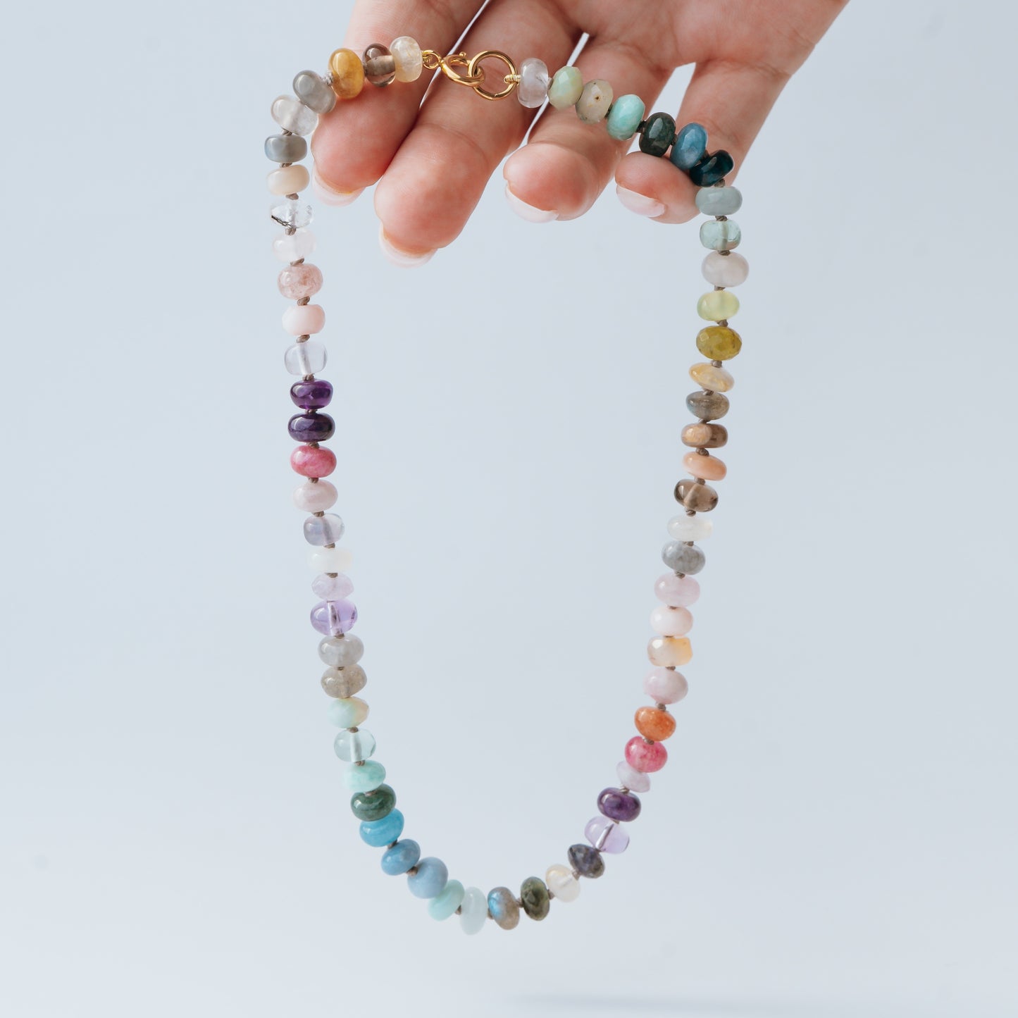 15.5" Secret Garden Gemstone Beaded Necklace