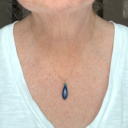 Lapis Lazuli and Opal Gemstone Charm