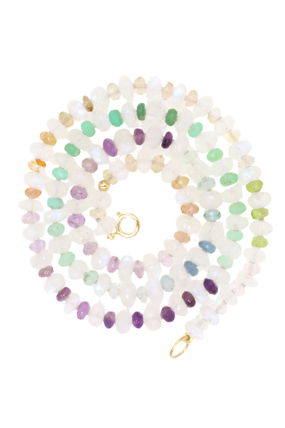 Misty Dawn Gemstone Beaded Necklace