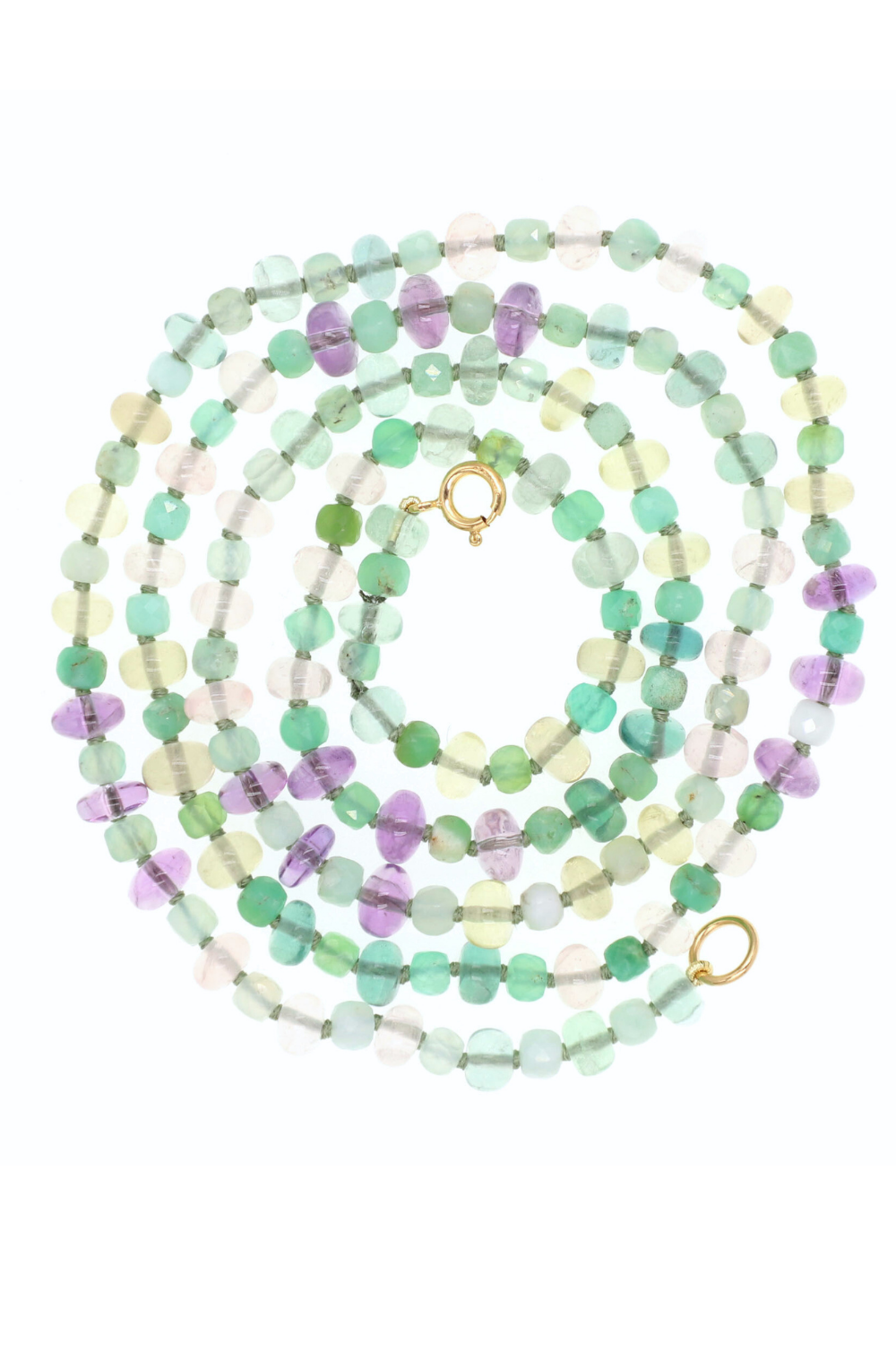 Dewy Daylight Gemstone Beaded Necklace