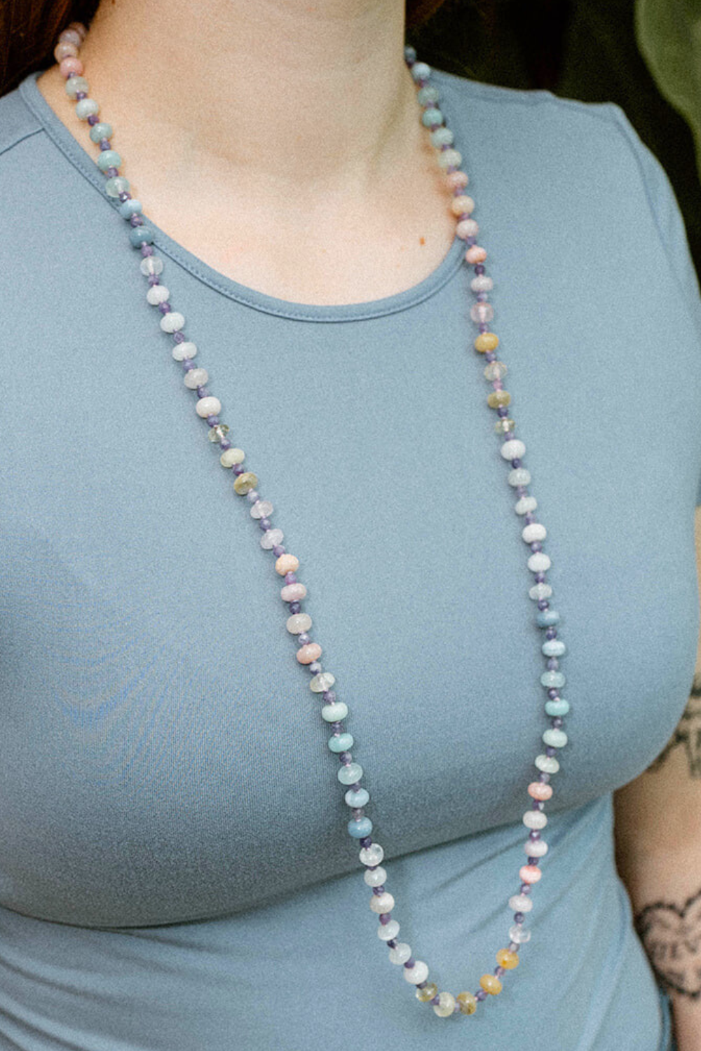 Gentle Aurora Gemstone Beaded Necklace