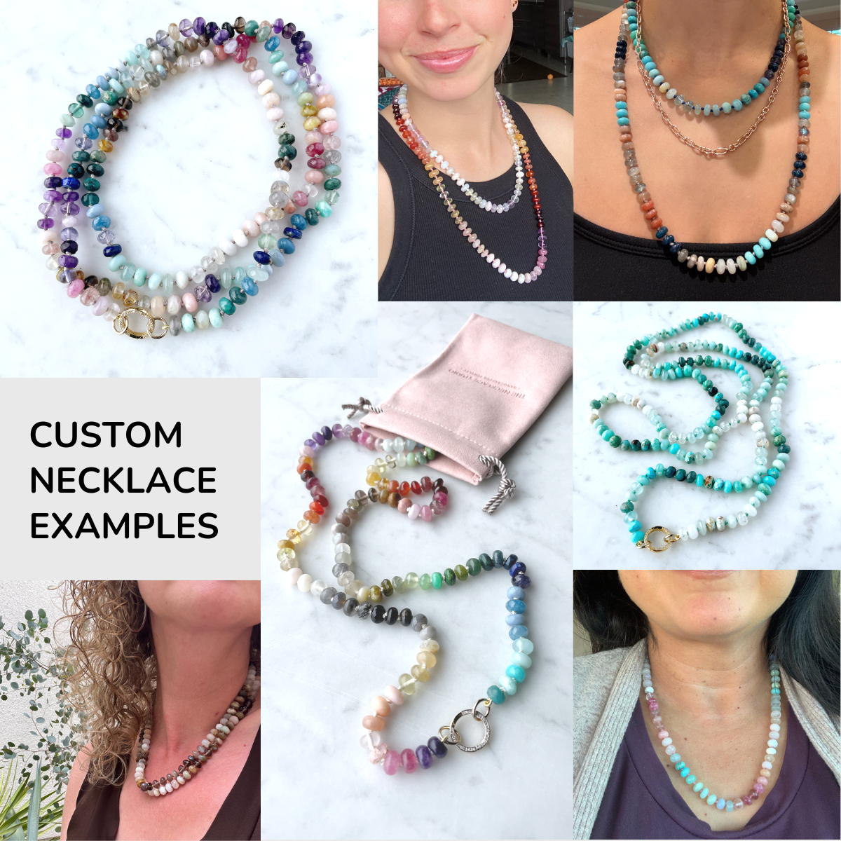 Custom Gemstone Beaded Necklace