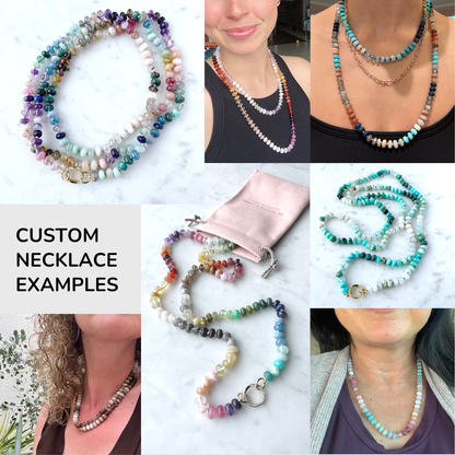 Custom Gemstone Beaded Necklace