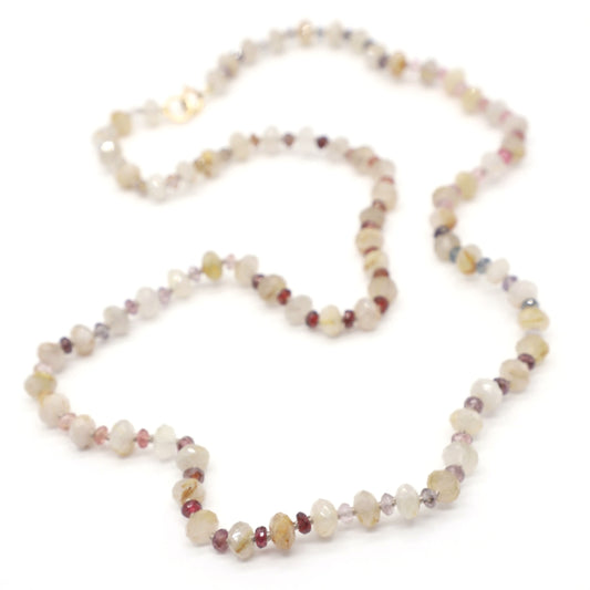 Sandy Twilight Gemstone Beaded Necklace