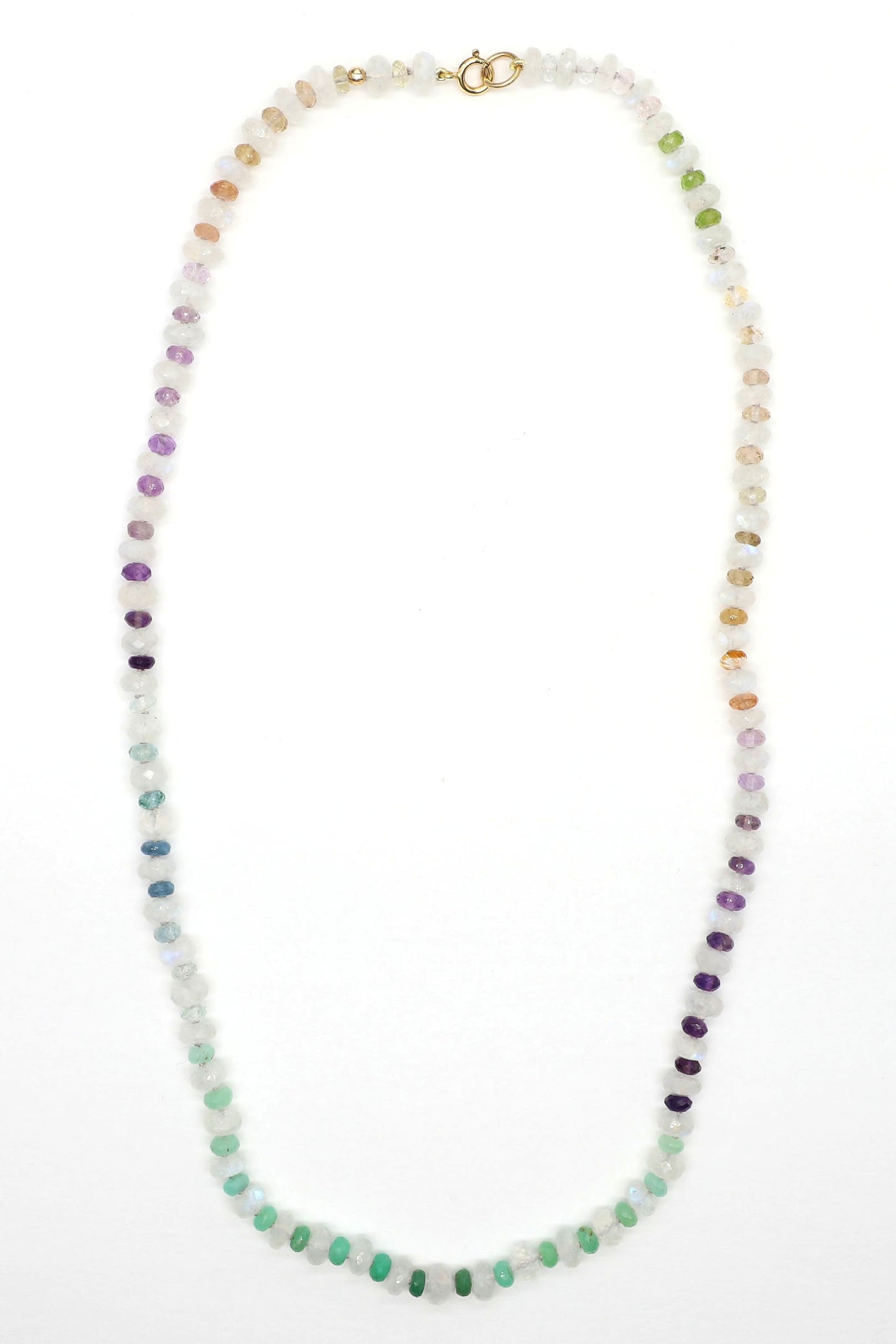 Misty Dawn Gemstone Beaded Necklace