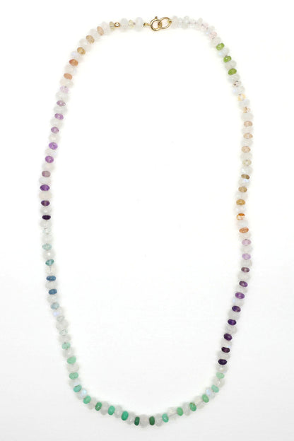 Misty Dawn Gemstone Beaded Necklace