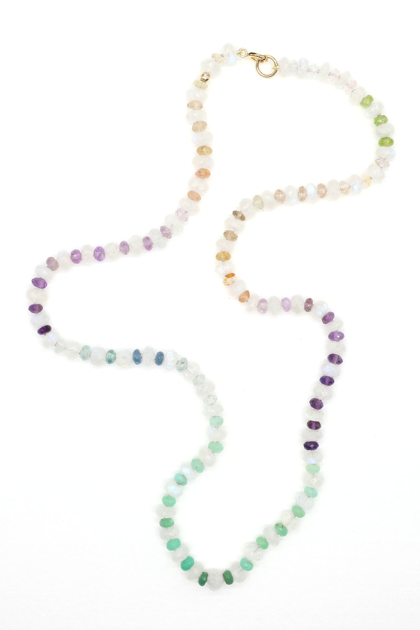 Misty Dawn Gemstone Beaded Necklace
