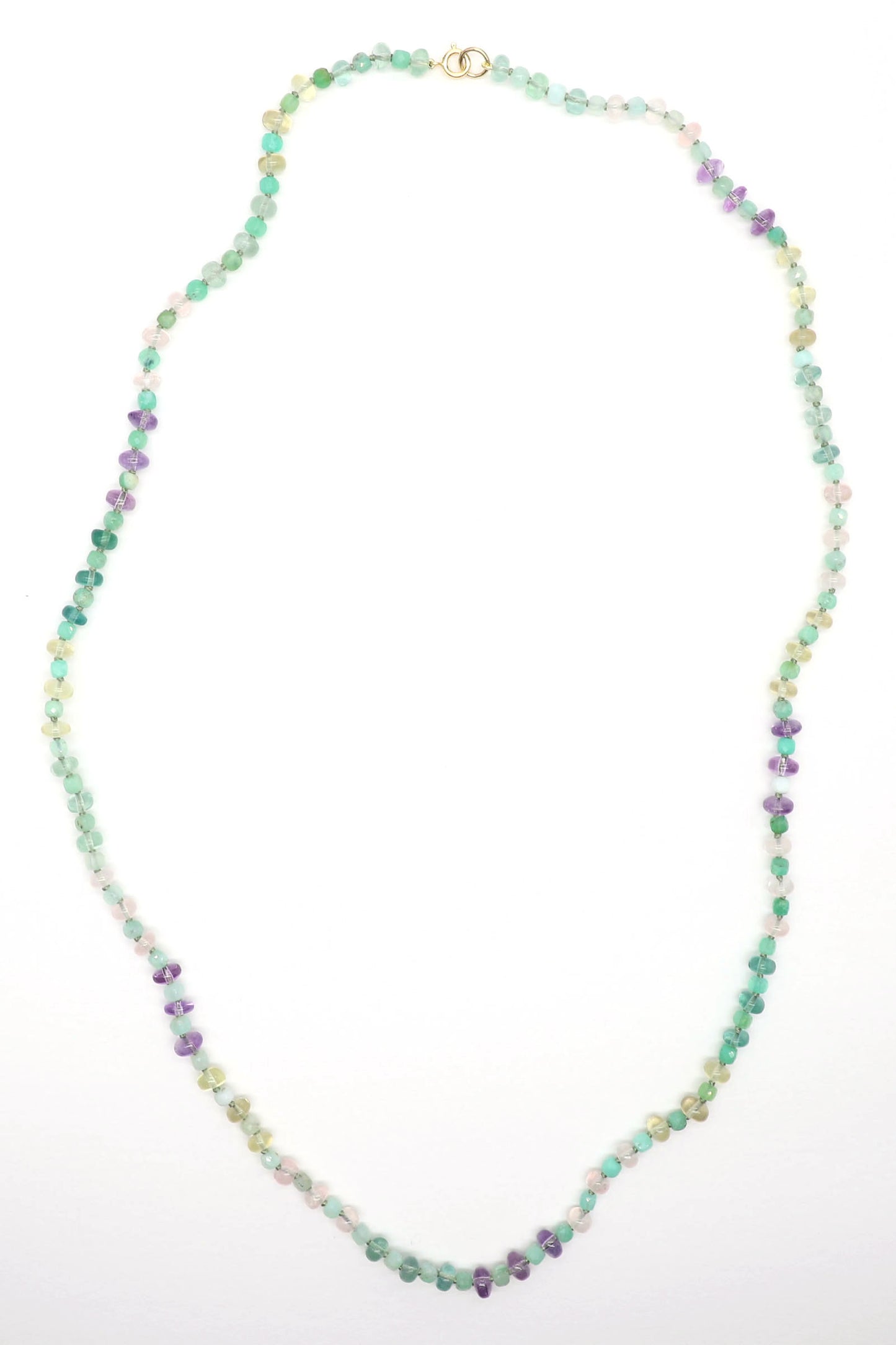 Dewy Daylight Gemstone Beaded Necklace