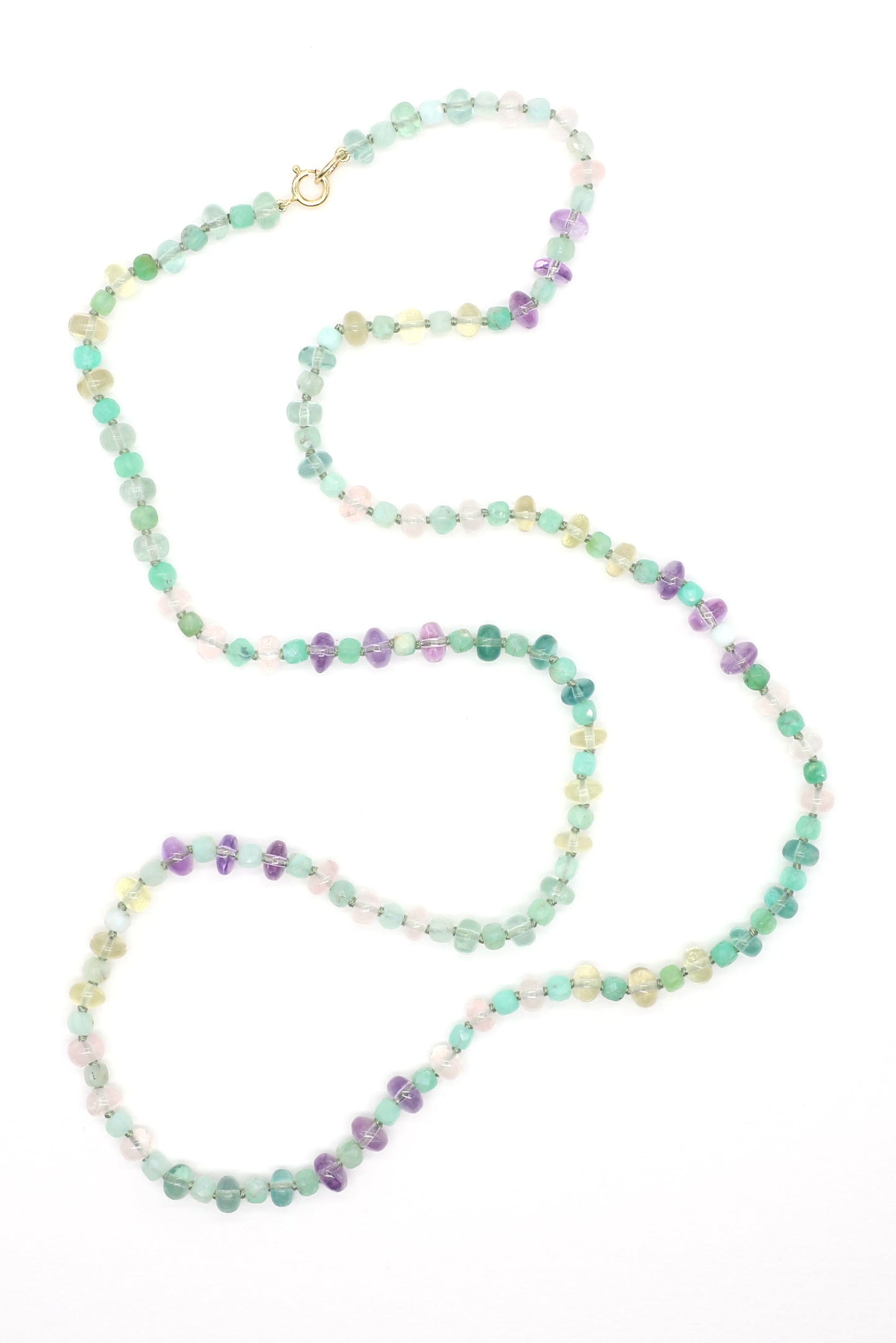 Dewy Daylight Gemstone Beaded Necklace