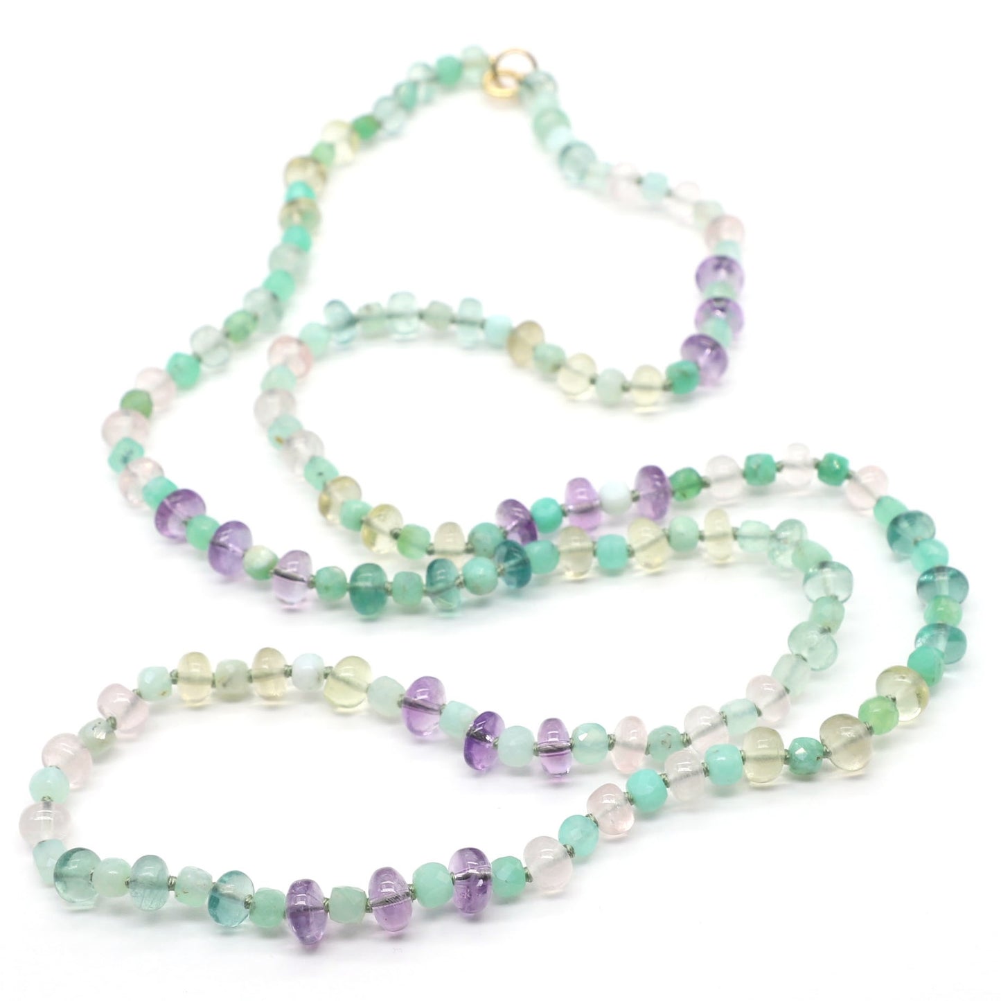 Dewy Daylight Gemstone Beaded Necklace