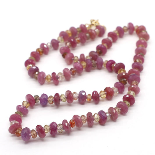 Blush Twilight Gemstone Beaded Necklace
