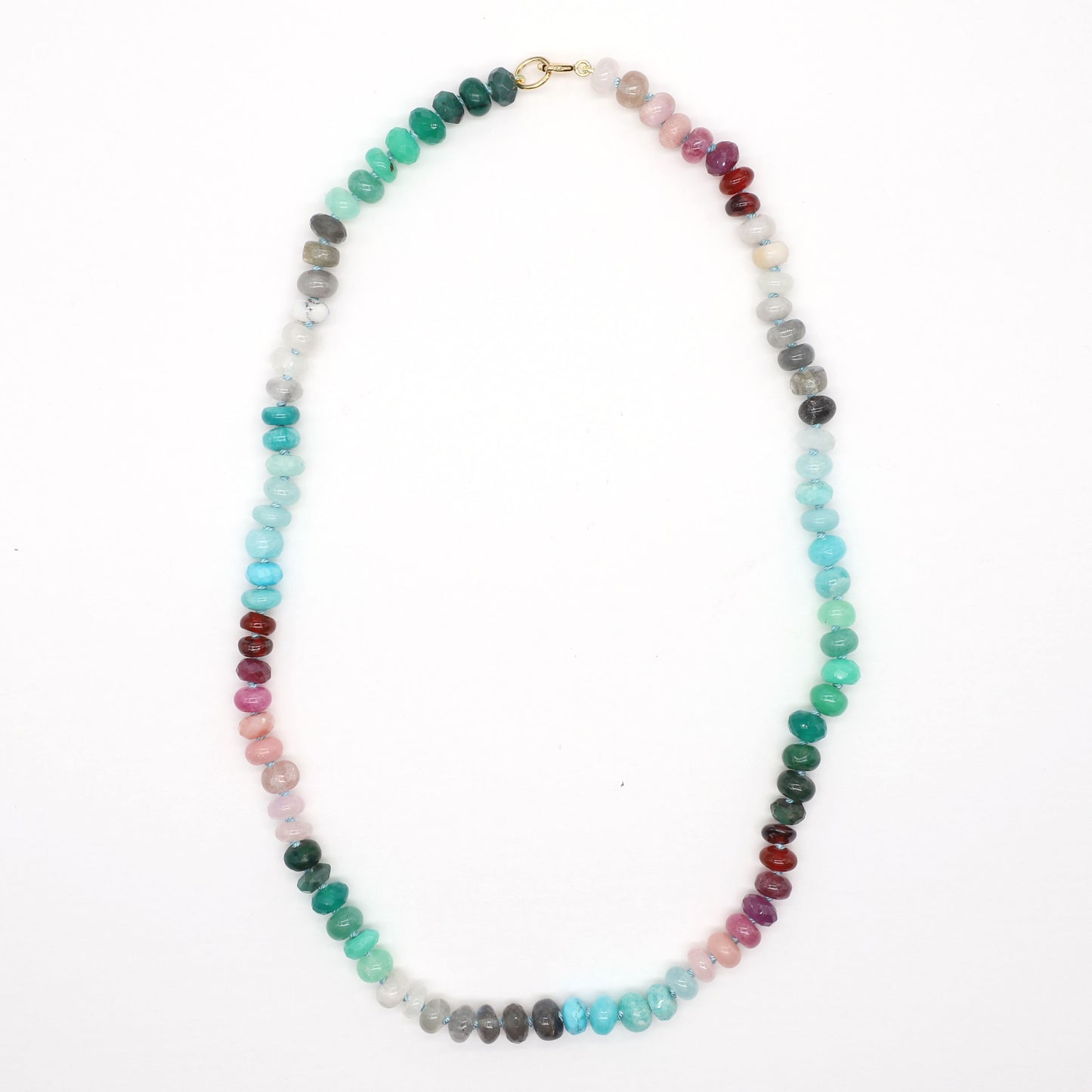 Coral Sea Gemstone Beaded Necklace