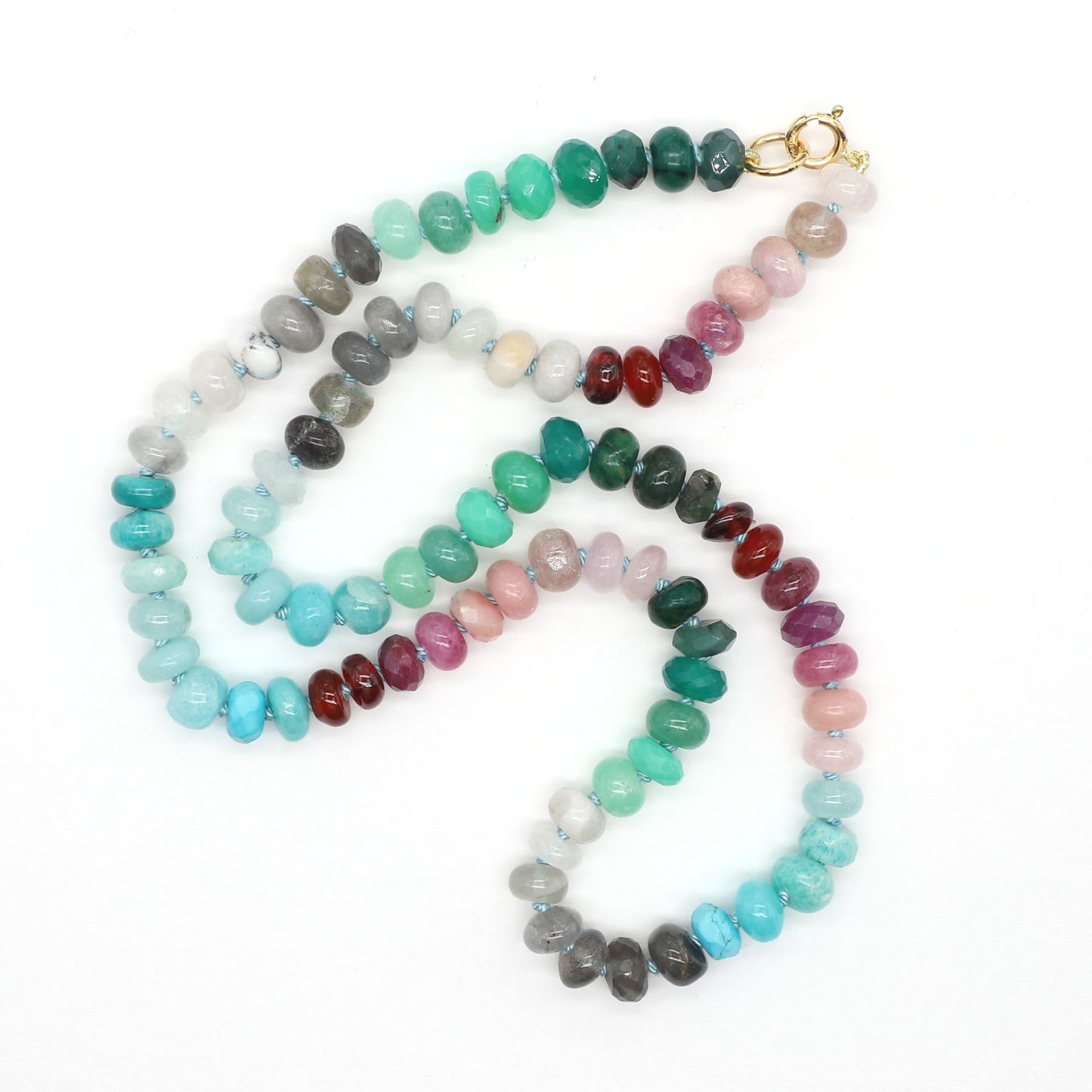 Coral Sea Gemstone Beaded Necklace