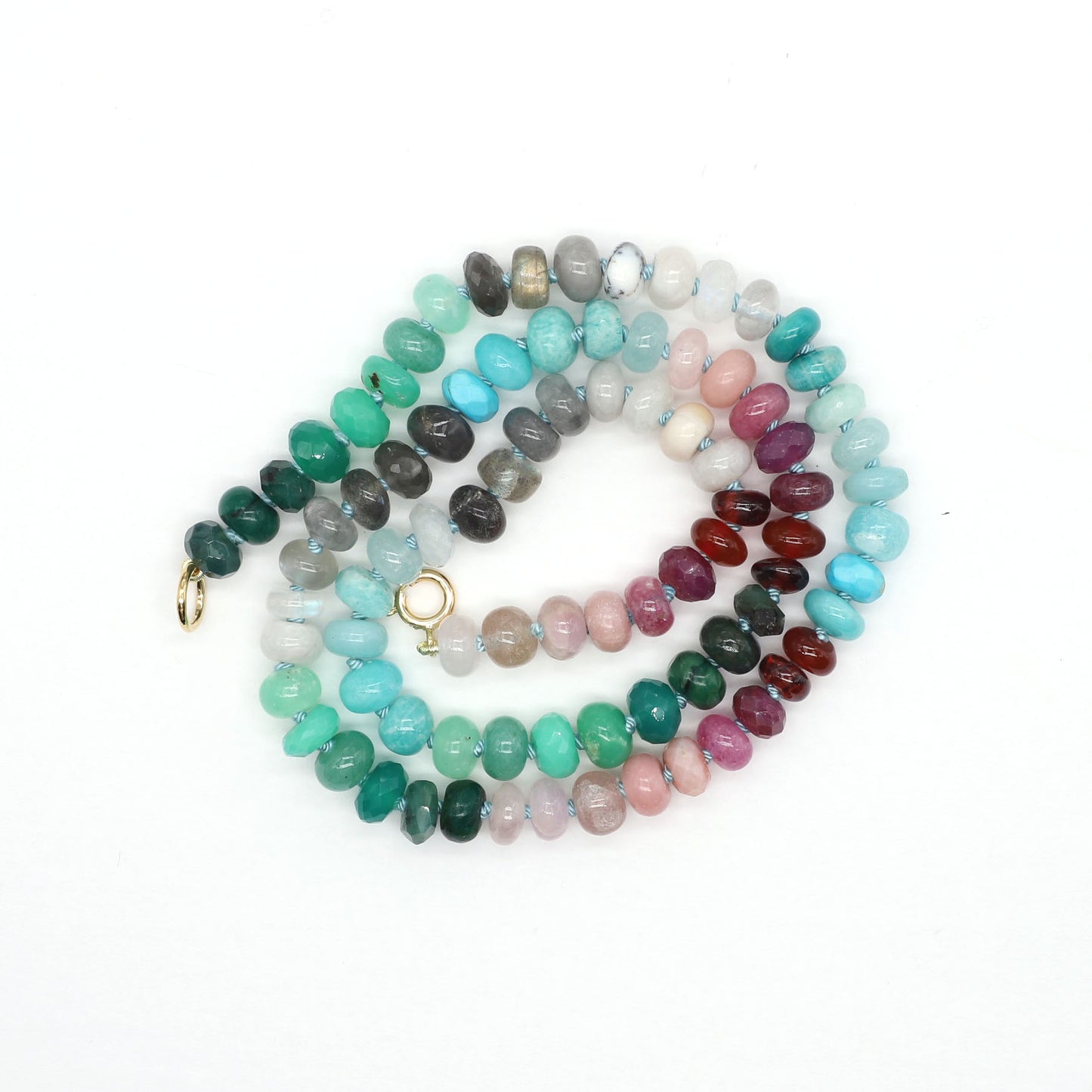 Coral Sea Gemstone Beaded Necklace