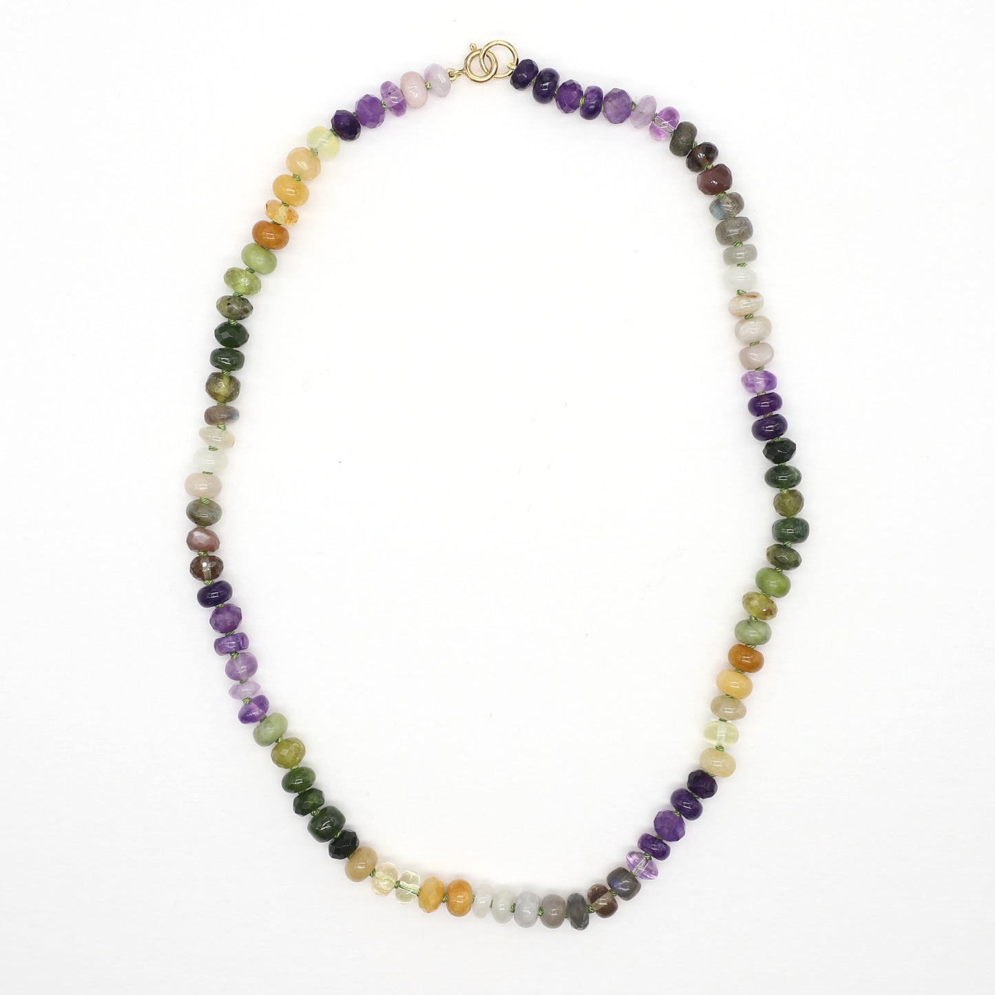 Violet Meadow Gemstone Beaded Necklace, 20.5 inches