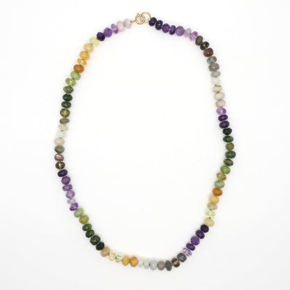 Violet Meadow Gemstone Beaded Necklace, 20.5 inches