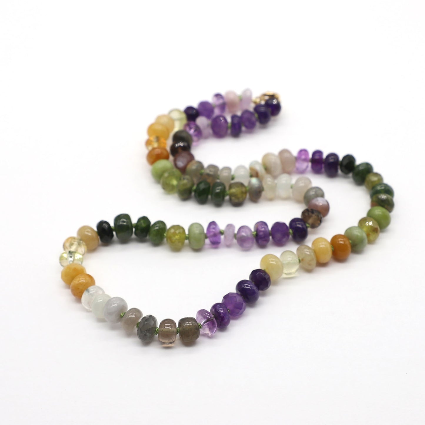 Violet Meadow Gemstone Beaded Necklace, 20.5 inches