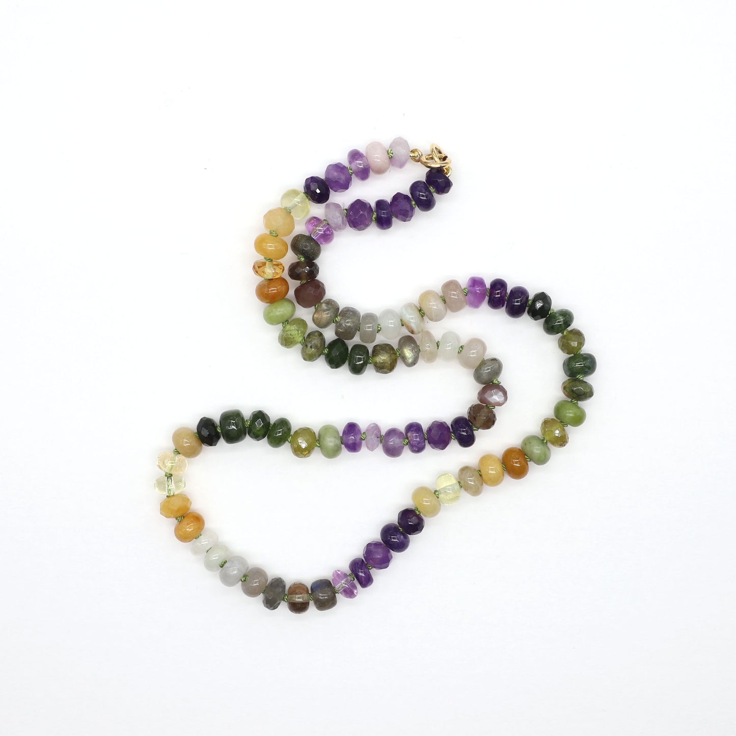 Violet Meadow Gemstone Beaded Necklace, 20.5 inches