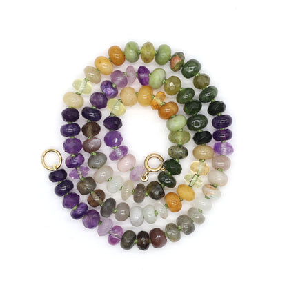 Violet Meadow Gemstone Beaded Necklace, 20.5 inches