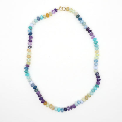Sky Glow Gemstone Beaded Necklace