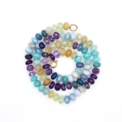 Sky Glow Gemstone Beaded Necklace