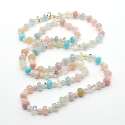 Sky Dawn Gemstone Beaded Necklace
