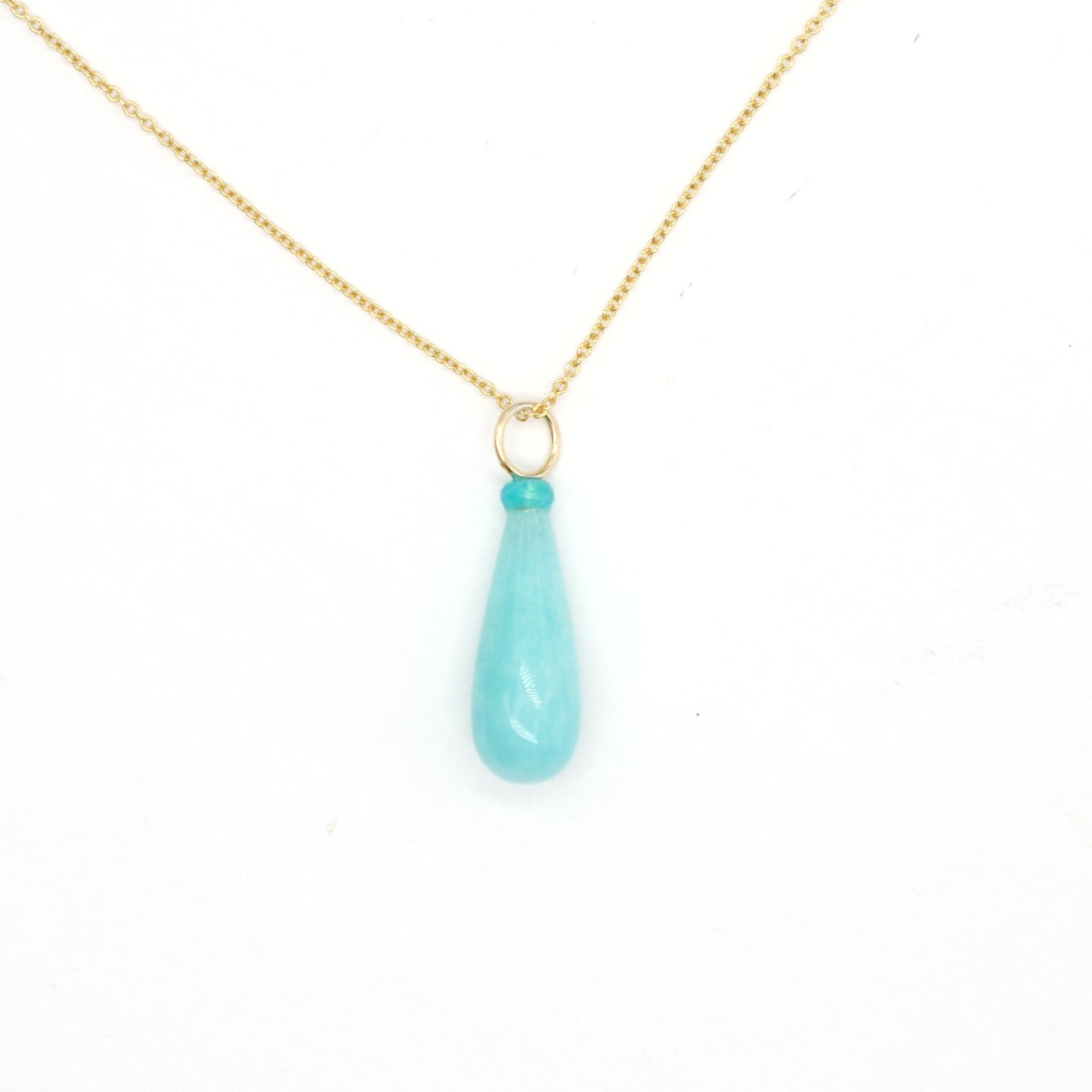 Amazonite and Opal Gemstone Charm