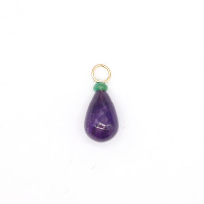 Amethyst and Opal Gemstone Charm