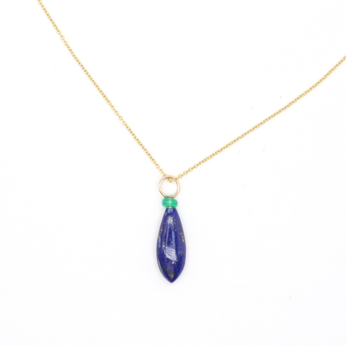 Lapis Lazuli and Opal Gemstone Charm