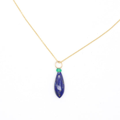 Lapis Lazuli and Opal Gemstone Charm